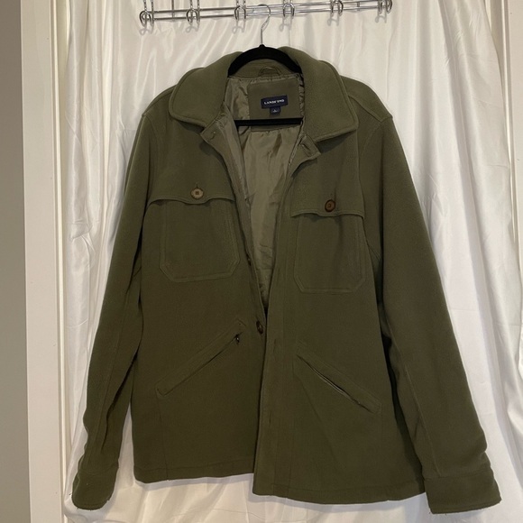 Lands' End Other - Land’s End Olive green men’s button up jacket.